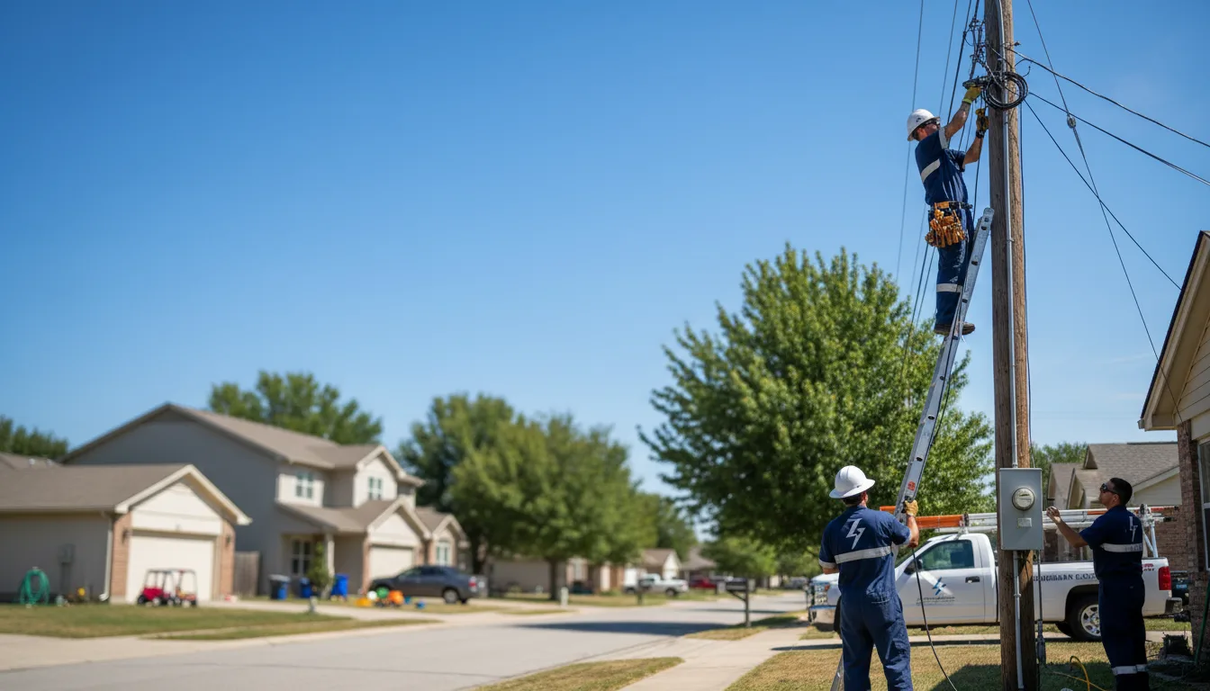 Residential electrician providing installation services in Burton, WV